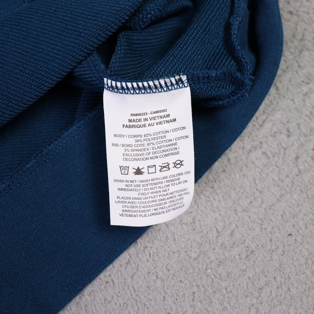 Nike Dry Cropped Sweatshirt Womens 2X Plus Blue LS Logo Center Swoosh DRI FIT - Picture 5 of 9